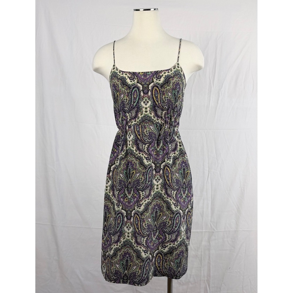 J Crew Cami Dress Sleeveless Silk 2 Short Mini Spring Boho Festival Summer Party